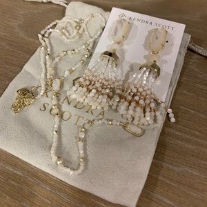 Kendra Scott Bethany Y Necklace & Dove Earrings